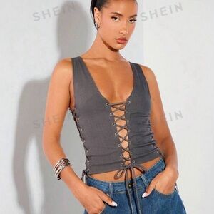 Grey tie tank